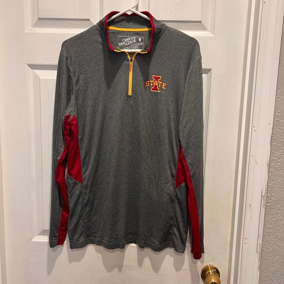 Iowa State Cyclones Campus‎ Heritage Pullover Long Sleeve Shirt Mens Medium - Picture 1 of 6